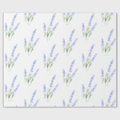 Papier Cadeau Motif Lavande aquarelle (Plat)