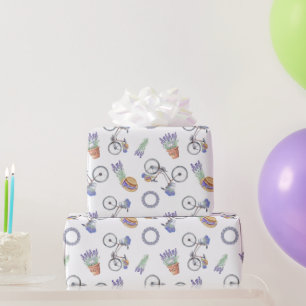 Papier Cadeau Motif Lavande Française