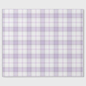 Papier Cadeau Motif Lavender Plaid (Plat)