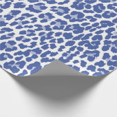 Papier Cadeau Motif léopard bleu (Coin)