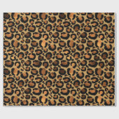 Papier Cadeau Motif léopard doré (Plat)