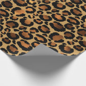 Papier Cadeau Motif léopard doré (Coin)