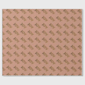 Papier Cadeau Motif Léopard Joie de Noël (Plat)