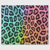 Papier Cadeau Motif Léopard multicolore (Plat)