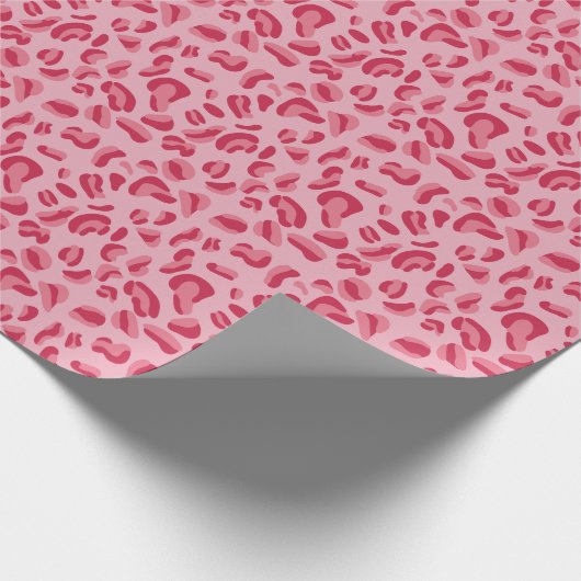 Papier Cadeau Motif léopard rose (Coin)