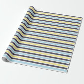 Papier Cadeau Motif ludique rayé à pois (Déroulé)