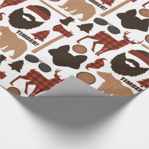 Papier Cadeau Motif Lumberjack