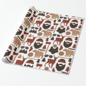 Papier Cadeau Motif Lumberjack (Déroulé)