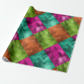 Papier Cadeau Motif lumineux de ton de bijou (Déroulé)