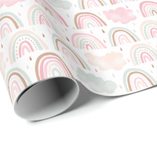 Papier Cadeau Motif magique Whimsical Rainbow