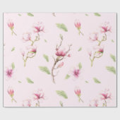 Papier Cadeau Motif Magnolia Tree (Plat)