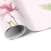 Papier Cadeau Motif Magnolia Tree (Coin rond)