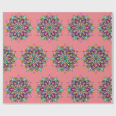 Papier Cadeau motif mandala (Plat)