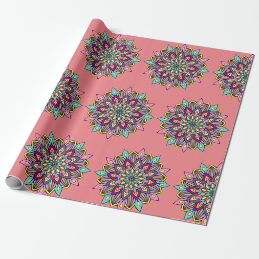 Papier Cadeau motif mandala (Déroulé)
