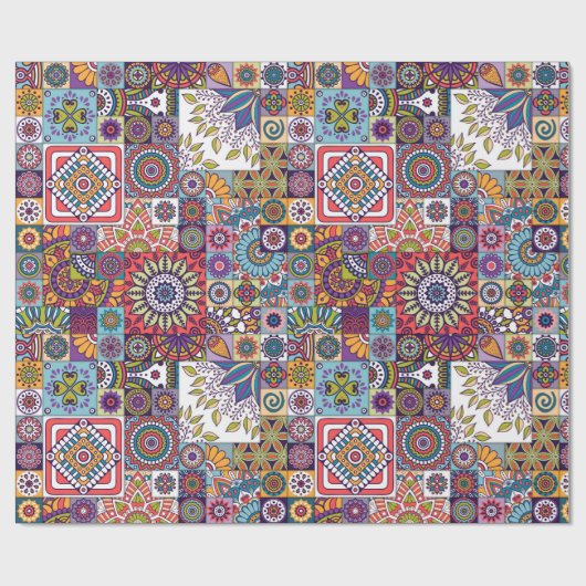 Papier Cadeau Motif Mandala (Plat)