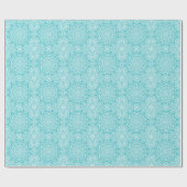 Papier Cadeau Motif Mandala bleu clair (Plat)