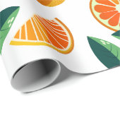 Papier Cadeau Motif mandarin (Coin rond)