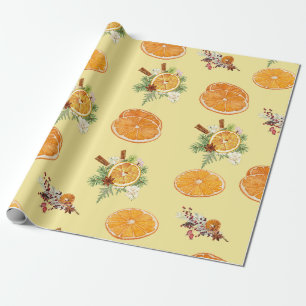 Papier Cadeau Motif mandarins