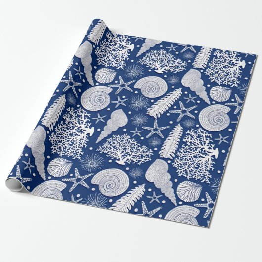 Papier Cadeau Motif Marin (Déroulé)