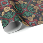 Papier Cadeau Motif marocain en carreaux (Coin rond)