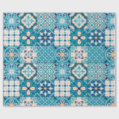 Papier Cadeau Motif marocain en carreaux (Plat)