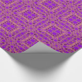 Papier Cadeau Motif marocain pourpre (Coin)