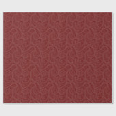 Papier Cadeau Motif Maroon Henna Swirl (Plat)