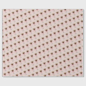 Papier Cadeau Motif Martini Espresso Rose (Plat)