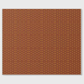 Papier Cadeau Motif Masala Brown épicé (Plat)