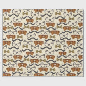 Papier Cadeau Motif Masculin Vintage (Plat)