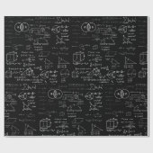 Papier Cadeau motif mathématique dessin de l'école de sciences g (Plat)