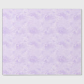 Papier Cadeau Motif mauve de la petite fille (Plat)