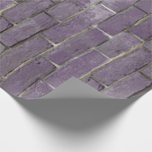 Papier Cadeau Motif mauve en briques