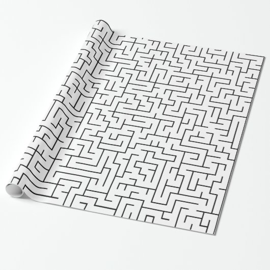 Papier Cadeau Motif Maze (Déroulé)