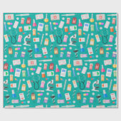 Papier Cadeau Motif Médicale (Plat)