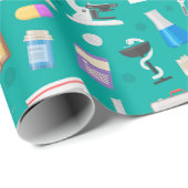 Papier Cadeau Motif Médicale (Coin rond)