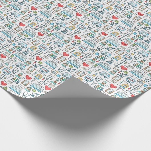 Papier Cadeau Motif Médicale de conception (Coin)