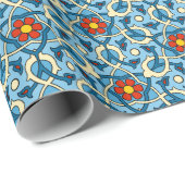 Papier Cadeau Motif médiéval mauresque (Coin rond)