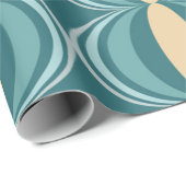 Papier Cadeau Motif Melon moderne du milieu du siècle (Coin rond)