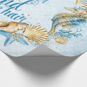 Papier Cadeau Motif mer et océan (Coin)