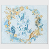 Papier Cadeau Motif mer et océan (Plat)