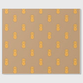 Papier Cadeau Motif mignon d'arachide (Plat)