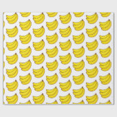 Papier Cadeau Motif mignon de banane (Plat)