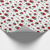 Papier Cadeau Motif mignon de coccinelle (Coin)