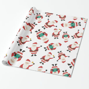 Papier Cadeau Motif mignon de Noël du père noël