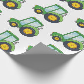 Papier Cadeau Motif mignon de tracteur (Coin)