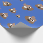 Papier Cadeau Motif mignon d'Emoji de dunette (Coin)