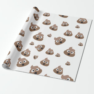 Papier Cadeau Motif mignon d'Emoji de dunette
