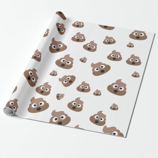Papier Cadeau Motif mignon d'Emoji de dunette (Déroulé)