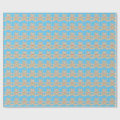 Papier Cadeau Motif mignon d'ours de nounours (Plat)